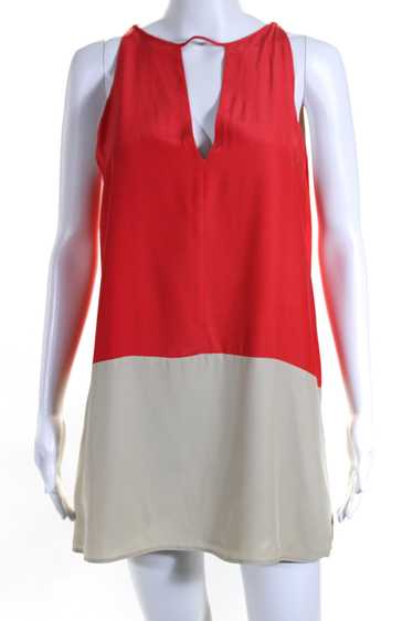 Parker Womens Silk Two-Toned Cut Out Sleeveless H… - image 1