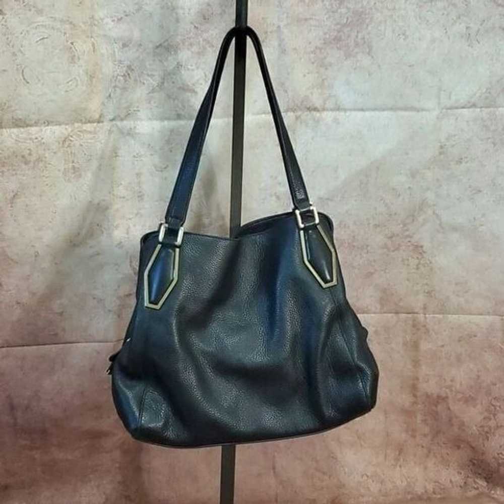 CALVIN KLEIN Black Leather Handbag - image 2