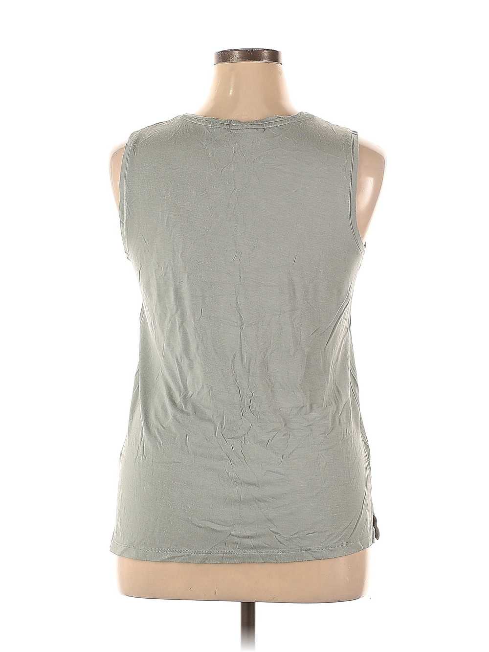 Adrienne Vittadini Women Gray Sleeveless T-Shirt … - image 2