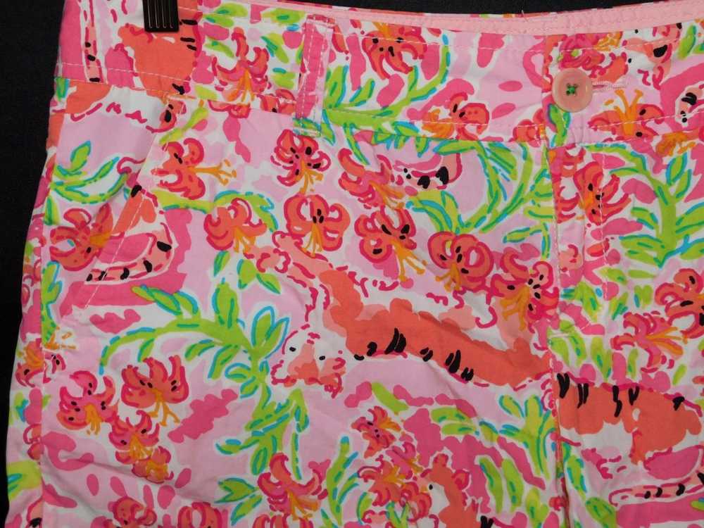 Lilly Pulitzer Size 10 Pink Tiger Lily Floral Sho… - image 3