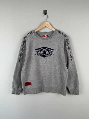 Umbro Pro Training Vintage 90s Gray Crewneck Sweatshirt Mens