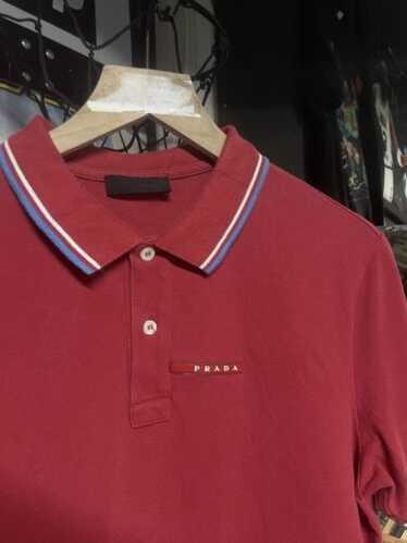 トップス 00s archive prada sport fade polo shirt 00s archive prada sport fade polo shirt（Prada Prada Sport