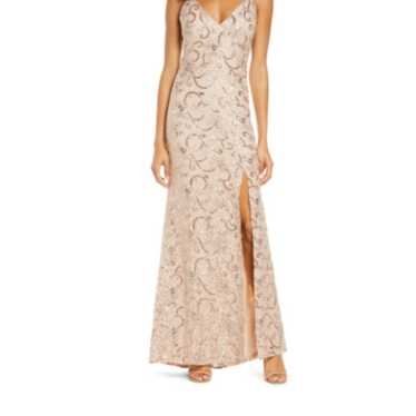 Vince Camuto Sequin Floral A-line dress - image 1