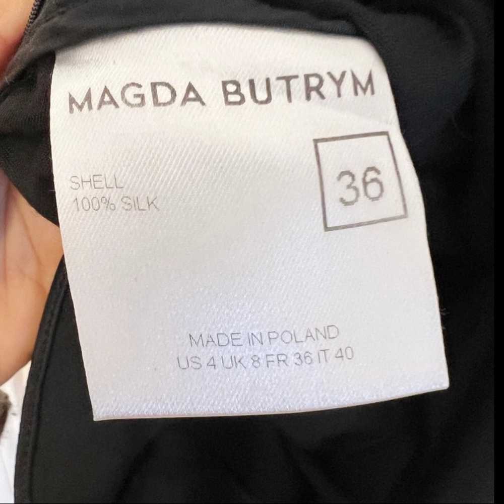 Magda Butrym Black Silk Dress - image 10