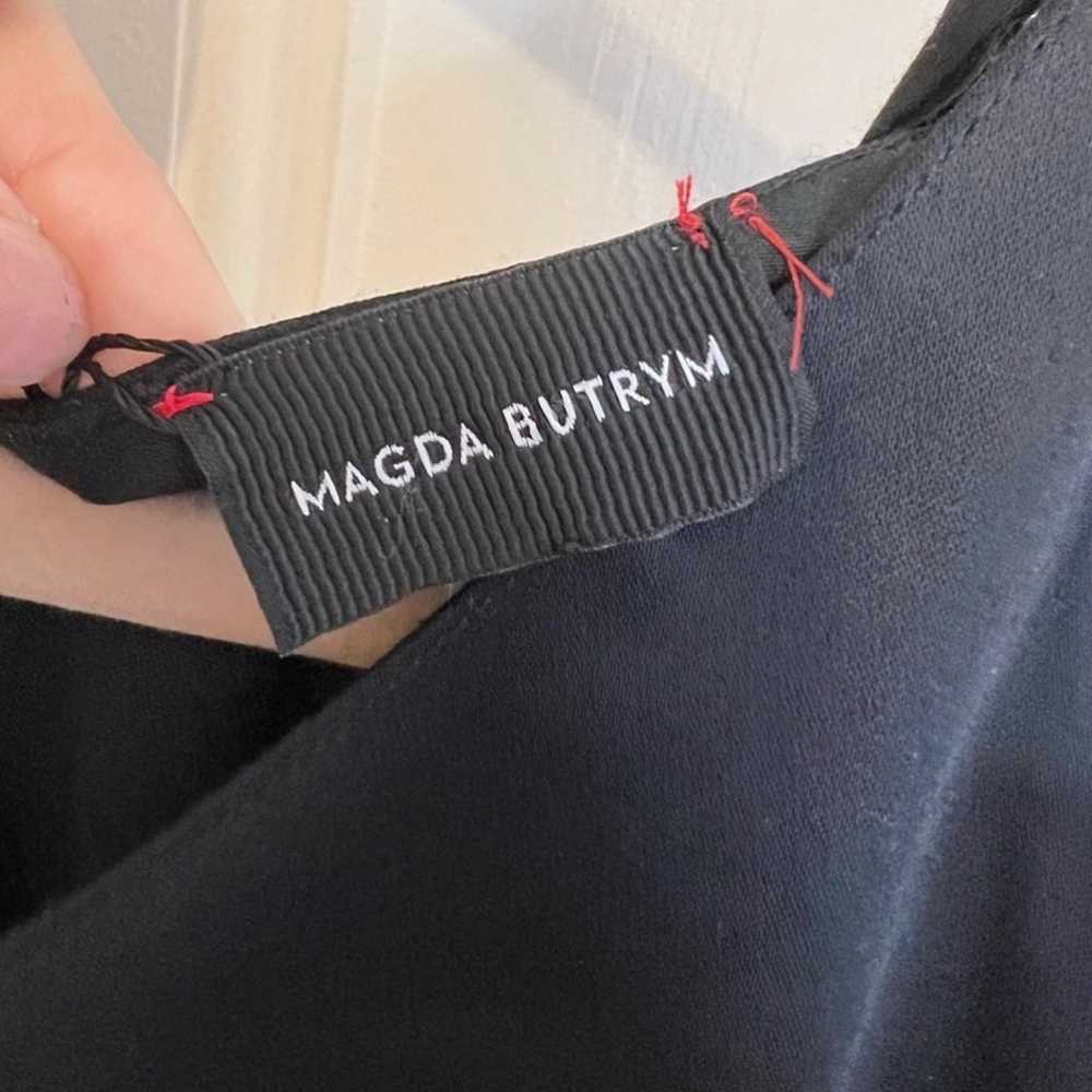 Magda Butrym Black Silk Dress - image 12