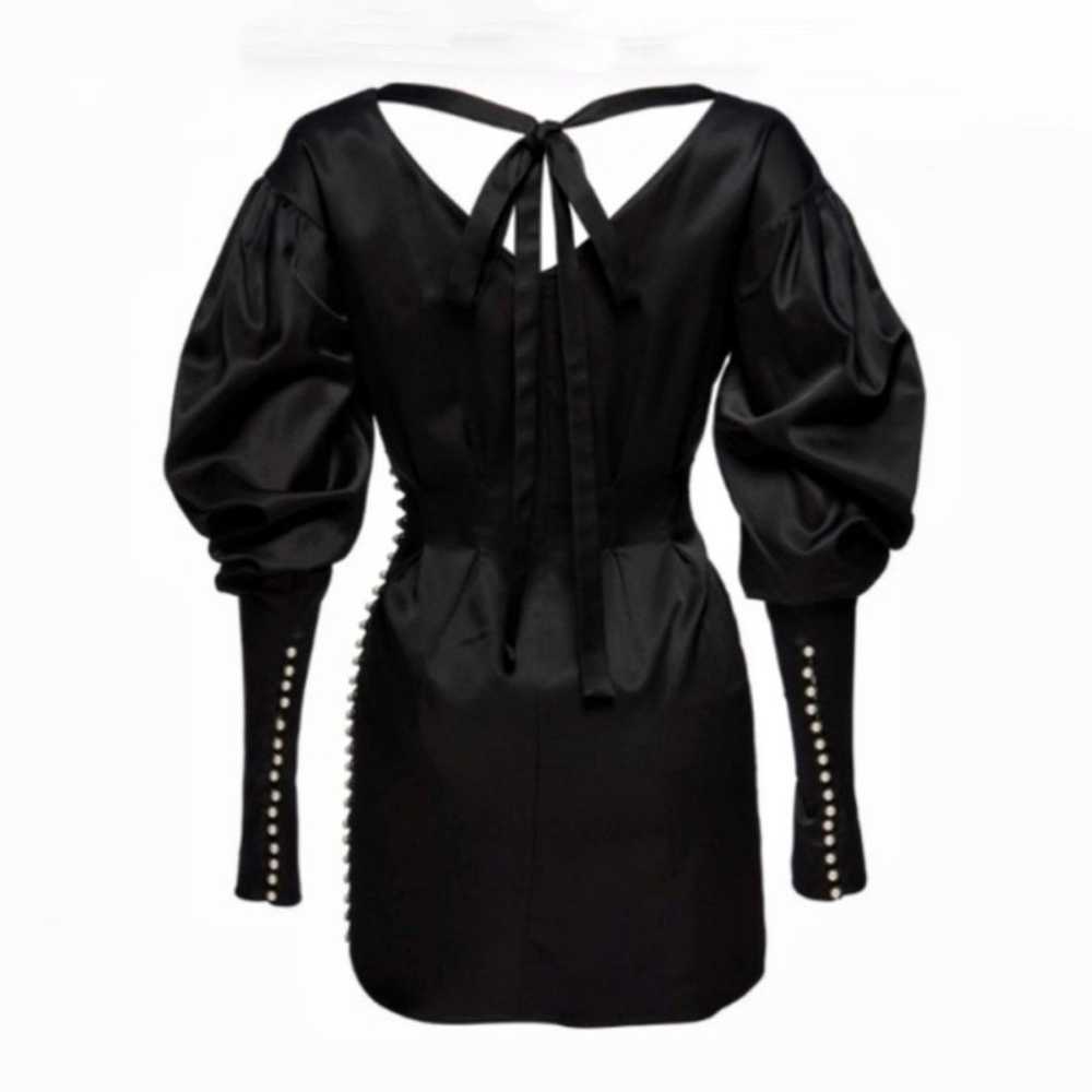 Magda Butrym Black Silk Dress - image 5