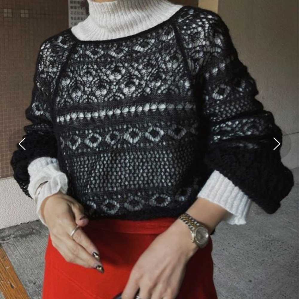 Ameri UND GEOMETRIC LAYERED KNIT TOP - image 3