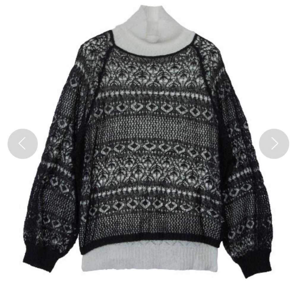 Ameri UND GEOMETRIC LAYERED KNIT TOP - image 4
