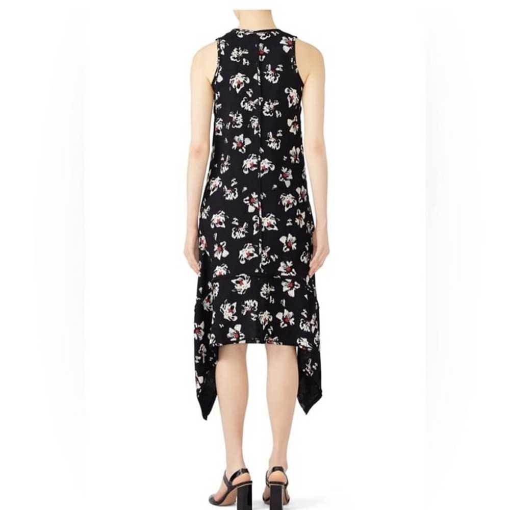 Proenza Schouler Black Floral Hankerchief Hem Mid… - image 10