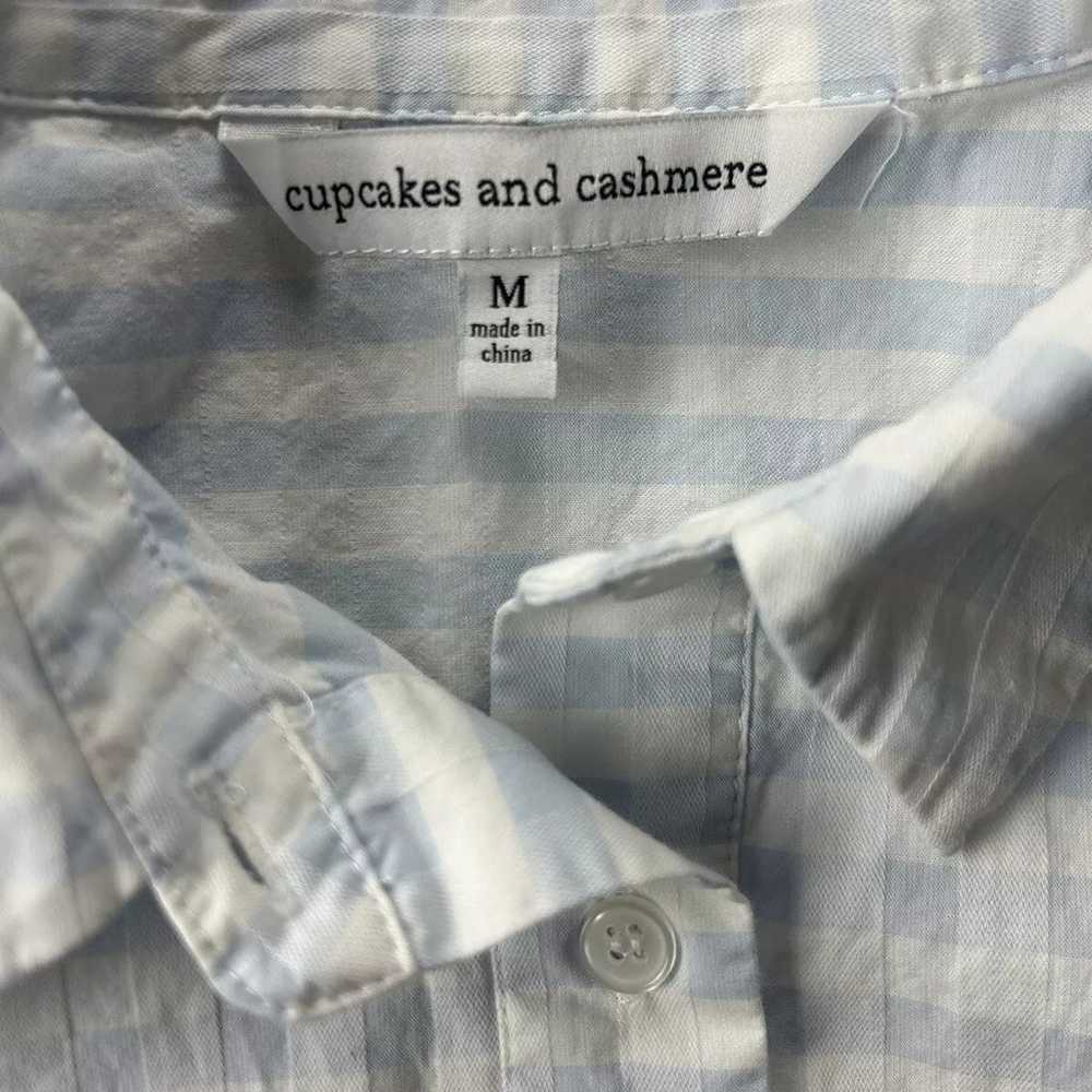 cupcakes and cashmere Shirt Checkered Blouse Size… - image 4