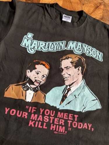 トップス Marilyn Manson if you meet tee fade L Marilyn Manson T-Shirt, If You Meet Your Master Today Shirt