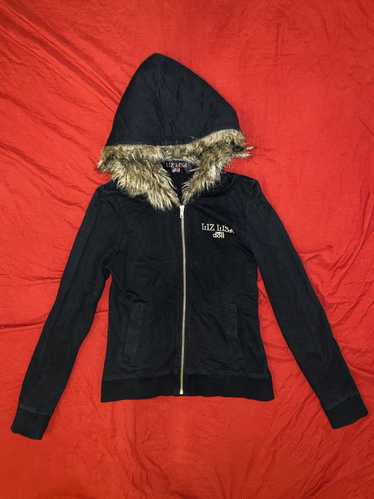 NWT LIZ LISA Doll Faux Fur Trim Jacket Black OS Shibuya 109