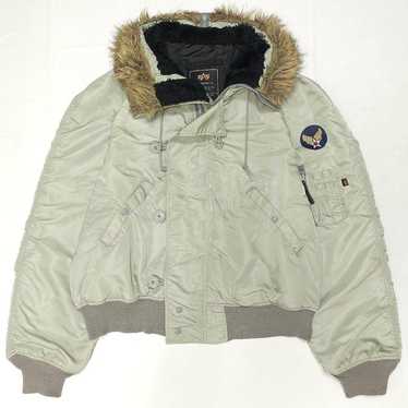 90S Alpha N-2B Flight Jacket Silver Made In Usa M | eBay