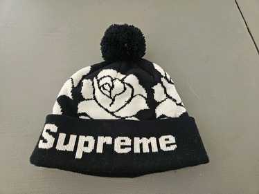 帽子 Supreme 18FW Rose Jacquard Beanie Supreme Rose Jacquard Beanie (FW18) - $36