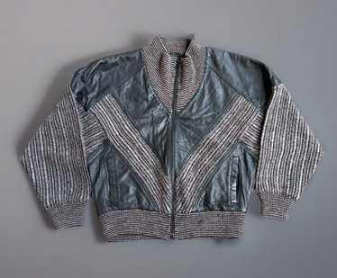 TORRAS fakesuède×knit switching blouson Vintage Junk Truss TORRAS Leather Switch All Pattern Knit