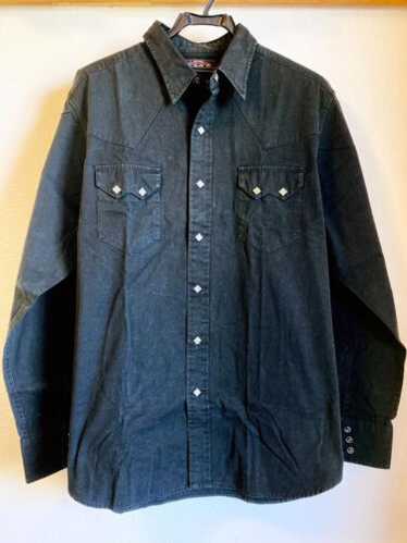 Rrl black western shirt - Gem