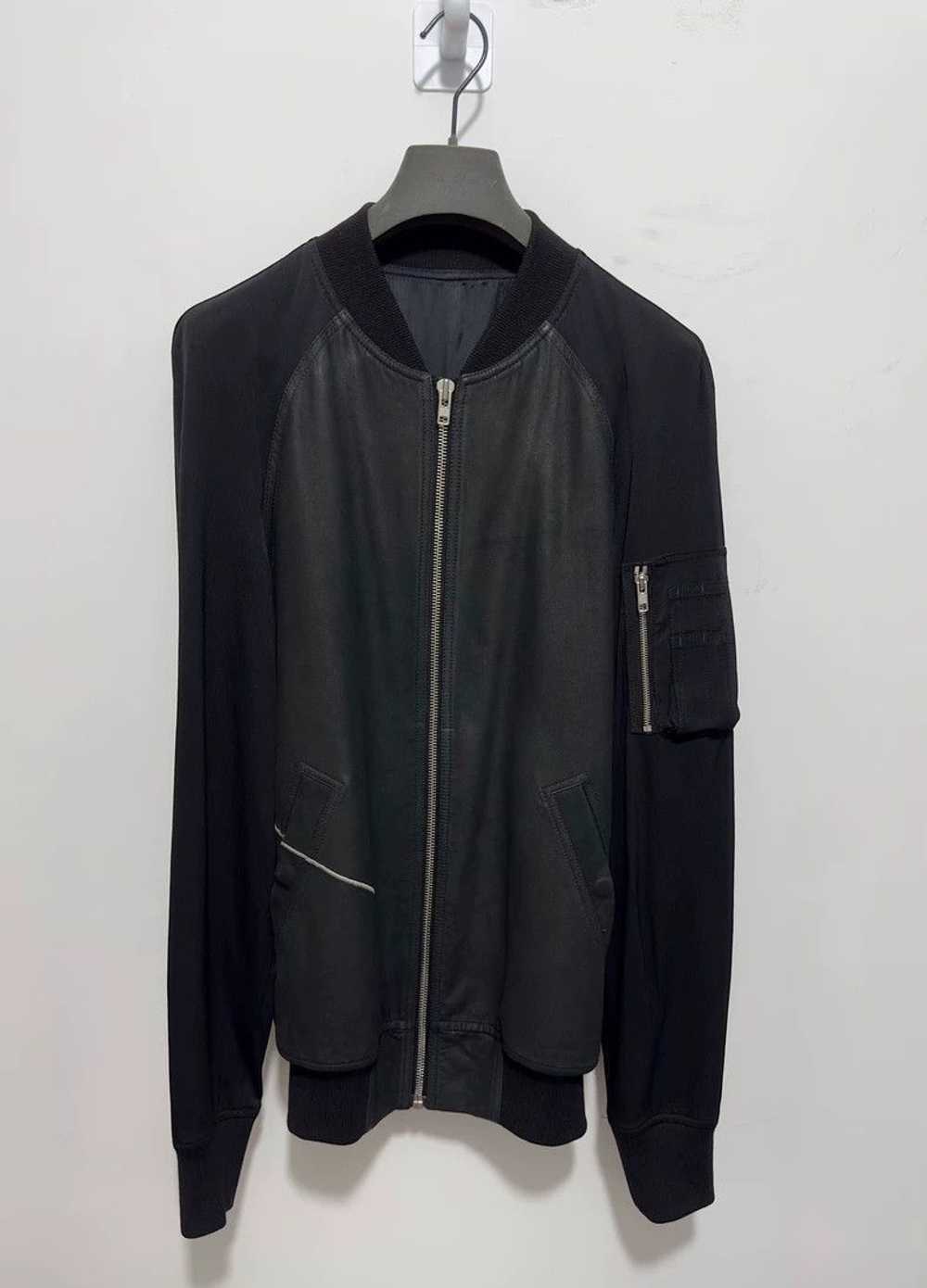 Rick Owens rick owens Creased sheepskin leather jacket 2502-Nextarrow