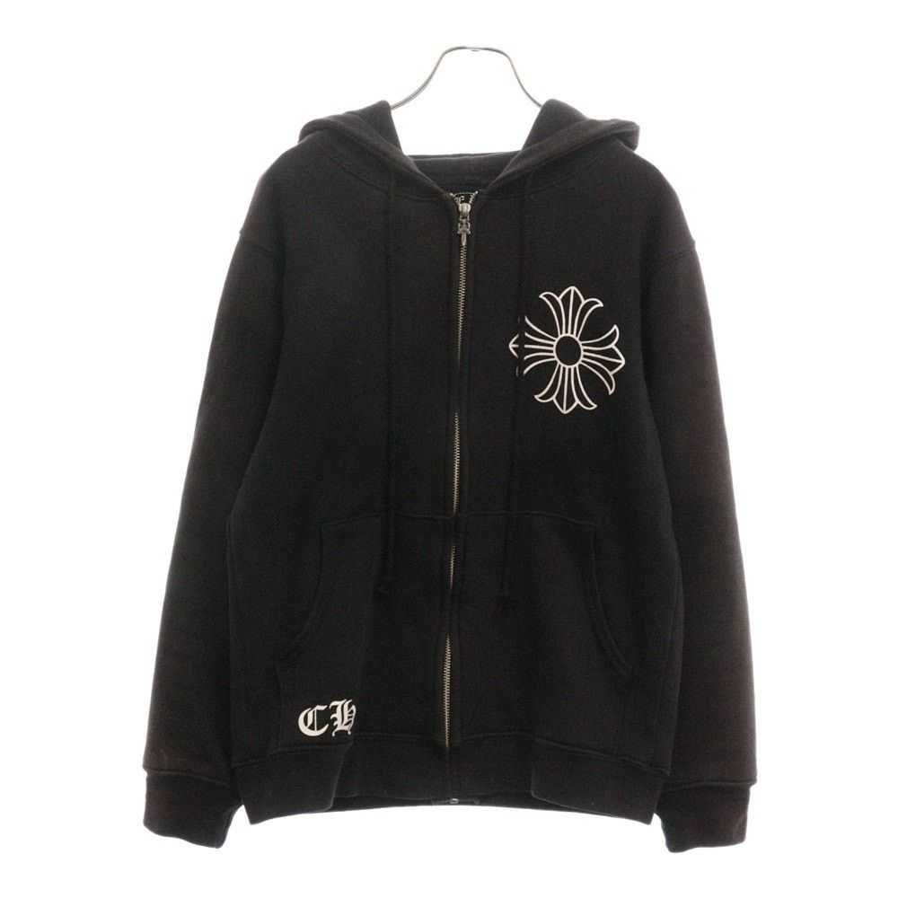 【S】Chrome Hearts CH Plus Hoodie Chrome Hearts CH Plus Horseshoe Print Pullover Hoodie/ tops