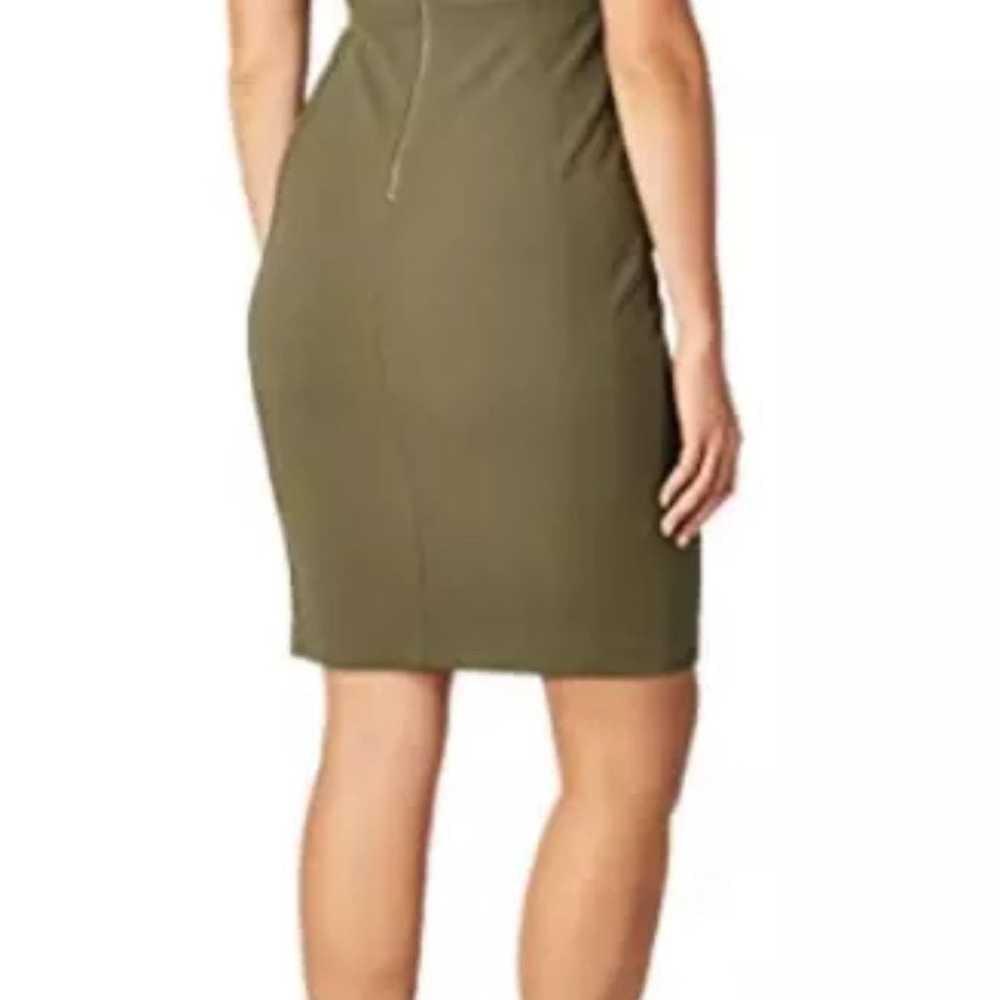 UEC CALVIN KLEIN GREEN SHEATH DRESS SZ 6 - image 2