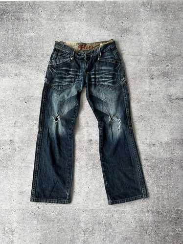 美品　TOUGH jeans mith　32 Y2K　ジーパン　ダメージ Vintage y2k Tough Jeansmith Japanese Style Denim Pants | eBay