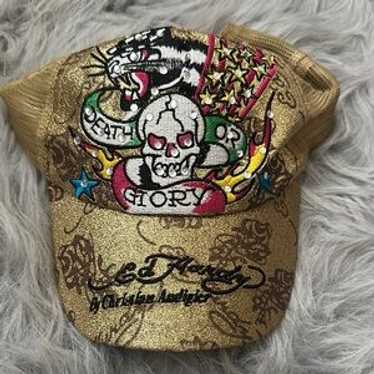 帽子 vintage ed hardy devil design mesh cap Rare Vintage Ed Hardy Red Devil Trucker Hat Y2K 2000s Mesh