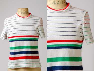 1960s striped t shirt - Gem
