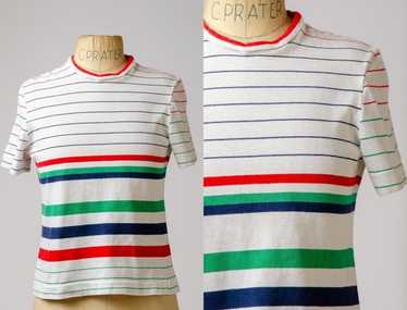 1960s striped t shirt - Gem