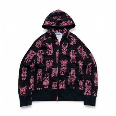 【HYSTERIC GLAMOUR】クラッシュド　フーディー　オープン　ジップ Supreme シュプリーム 2024AW Hysteric Glamour Thermal Lined