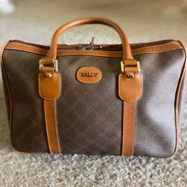 バッグ Vintage Bally leather Boston bag black Bally boston bag - Gem