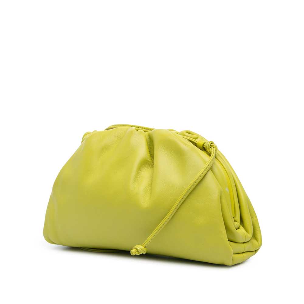 Green Bottega Veneta Lambskin The Mini Pouch Cros… - image 2