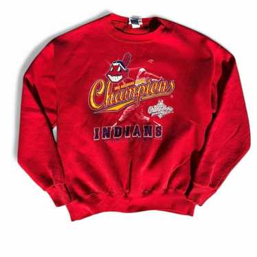 90s Cleveland Indians Logo Baseball Sweatshirt - StanyStore