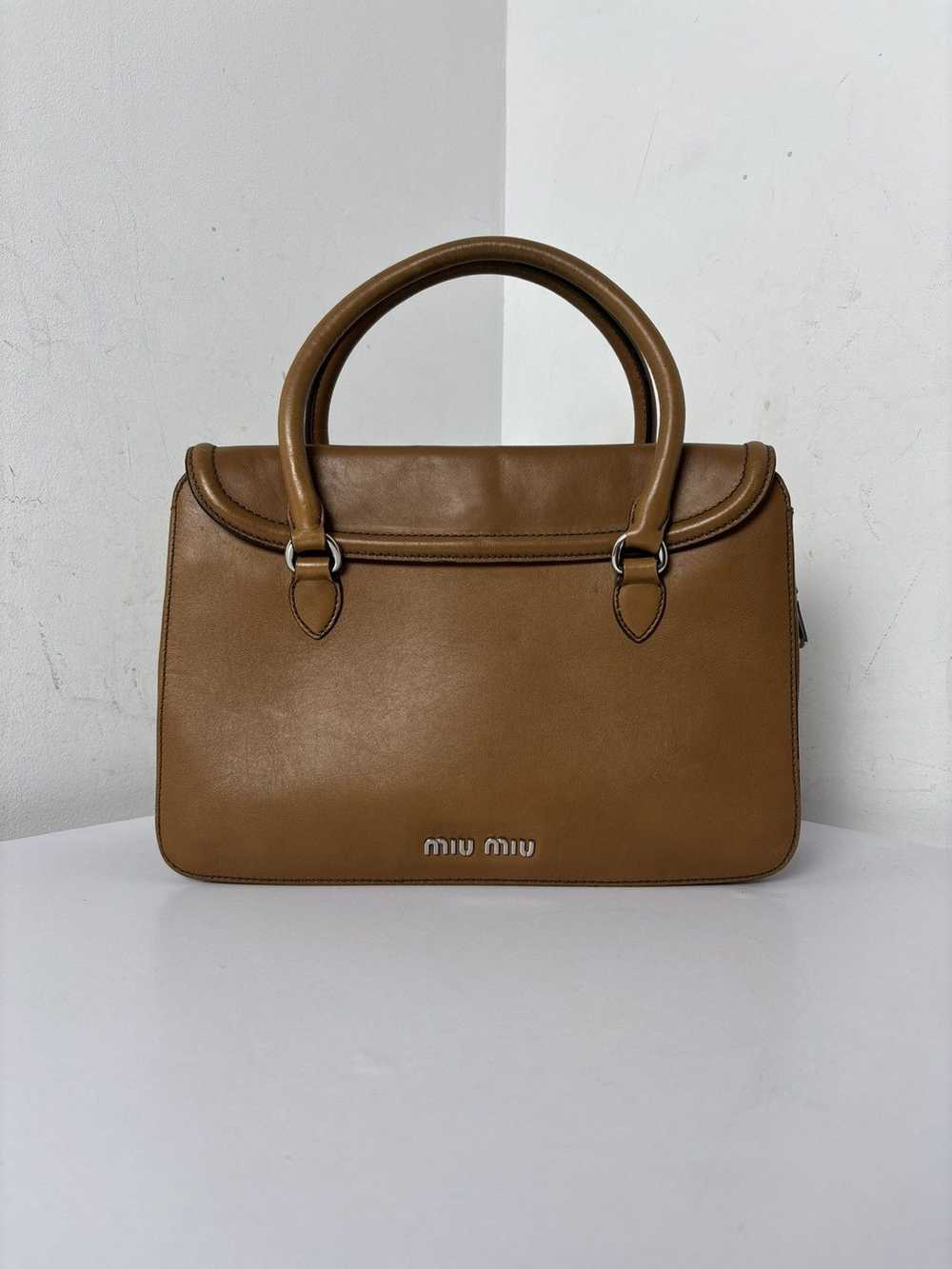 Miu Miu × Prada Miu Miu Prada 2 Way Leather Hand … - image 2