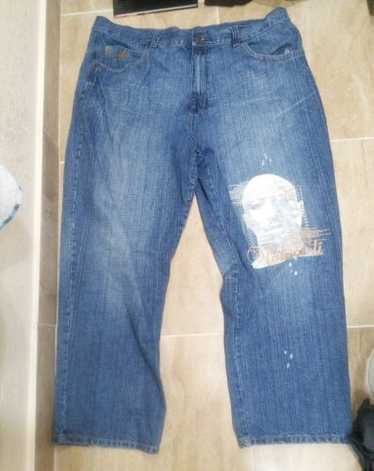 MAKAVELI デニム 2pac 90s Vintage Makaveli 2Pac Denim Jeans Size 50 Rap Baggy Tupac