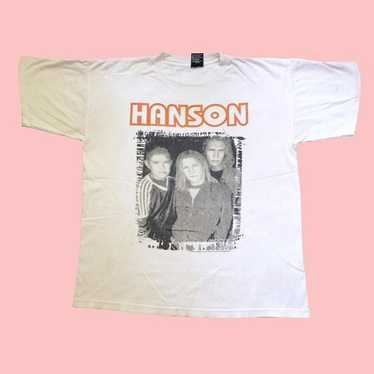 90s ヴィンテージ HANSON ハンソン Tシャツ バンド ロック 古着 90s USA製 Hanson フォト ポップ ロック バンド Tシャツ L