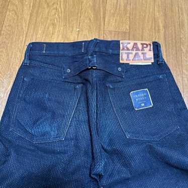 KAPITAL INDIGO No.4 ダークグリーン デニムジャケット Kapital | No.4 Plant Dyed Denim 1st Jacket | Women | Blue