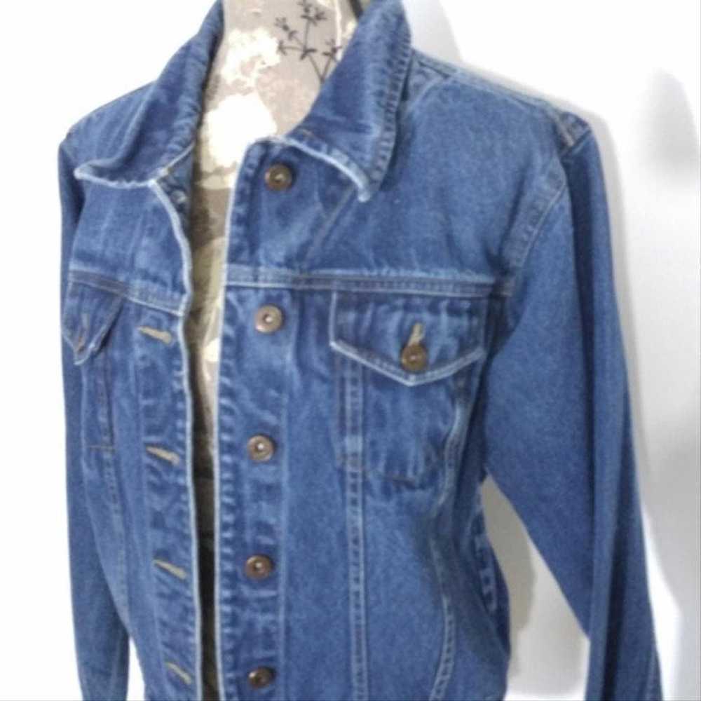 725 Originals Jean Jacket Sz M Denim Coat Vintage… - image 3