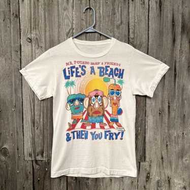 Vintage 80s lifes-a-beach shirt - Gem
