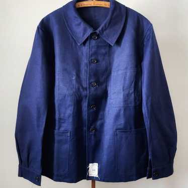 ジャケット・アウター 1950s french work jacket NAVY MILITARY Military Surplus Vintage French Army Workwear Jacket Blue