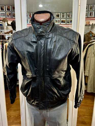 80's leather jacket pierre cardin - Gem