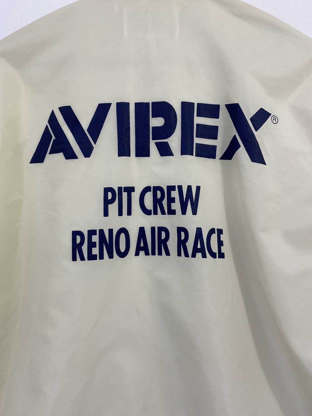 Vintage Avirex Windbreaker Jacket Pit Crew Reno A… - image 3