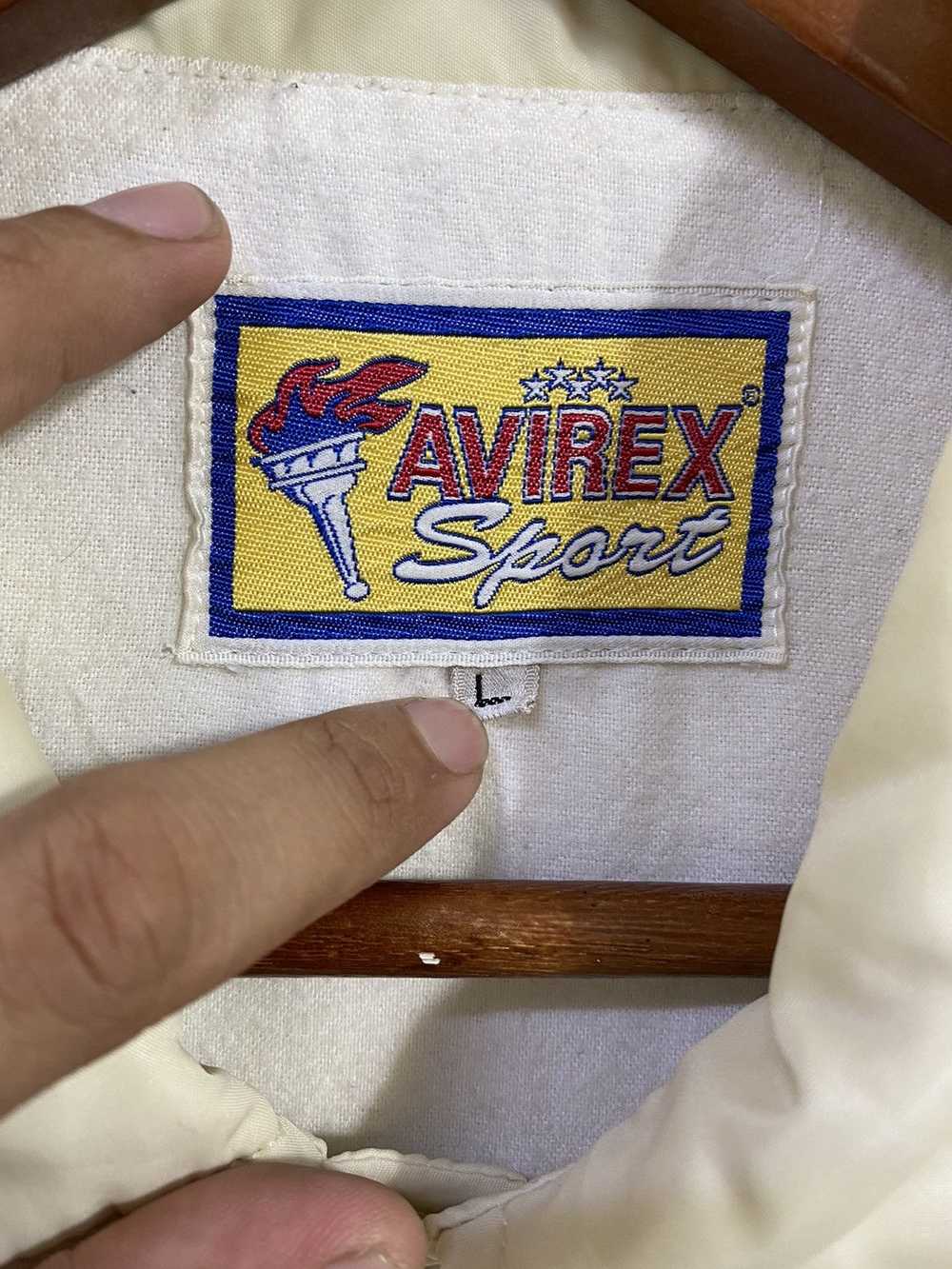 Vintage Avirex Windbreaker Jacket Pit Crew Reno A… - image 5