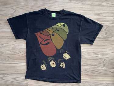 THE BEATLES ビートルズ RUBBER SOUL Tシャツ 90s 白 VINTAGE 90's THE BEATLES RUBBER SOUL HANES ALL OVER PRINT