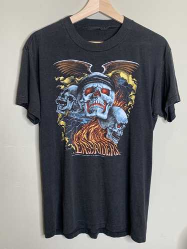 レア 80s 3D EMBLEM Easyriders ビンテージ Tシャツ XL USA製 LAWLESS REBEL vintage 古着 / harley davidson skull 