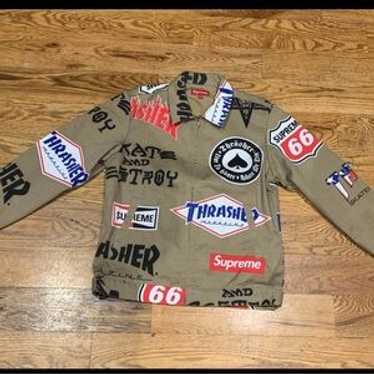 Supreme Thrasher Poplin Crew Jacket ロゴ Supreme Thrasher Poplin Crew Jacket ロゴ