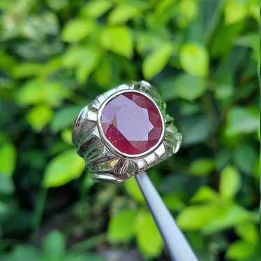 Natural Ruby Ring Real Ruby Ring Original Ruby Ri… - image 1