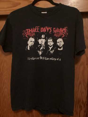 【threetimes】25HS★(S,M) Grace Lettering Tee Three Days Grace Graphic T-shirt, Men's and Women's Sizes