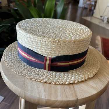 Amazon.com: B Couture Child Nino Boater Hat Size 50 Cm Blue
