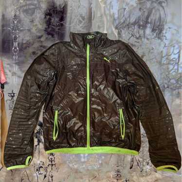 ジャケット・アウター 00s PUMA nylon jacket y2k archive Vintage Puma Fur Hoodie Back Zip Light Jacket Y2K l.g.b.