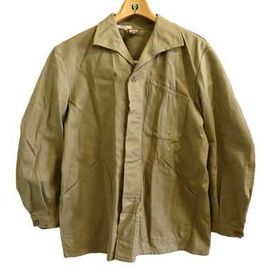 Old German 60s Blue Work Jacket*work Jacket, Colour-faded
