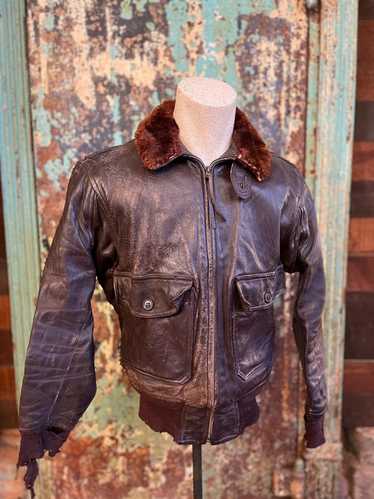 ジャケット・アウター vintage leather type G-1 flight jacket ジャケット・アウター vintage leather type G-1 flight jacket